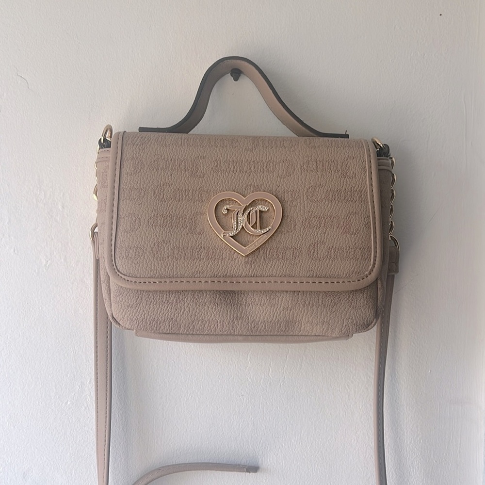 Juicy Couture purse bag pink cream new NWOT crossbody clutch